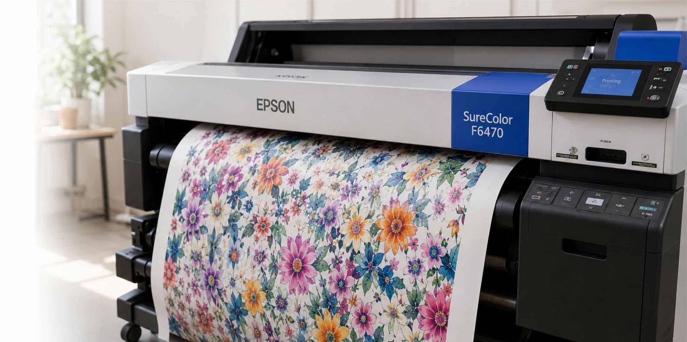 Plotter epson imprimiendo