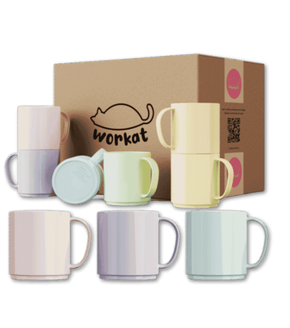 🌈 Tazas Plásticas Apilables Sublimables
