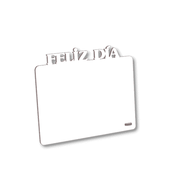 Cuadro Sublimable "Feliz día" con pie