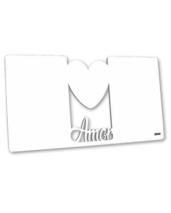 🖼️ CUADRO DE MADERA SUBLIMABLE – PALABRA "AMOR" ❤️